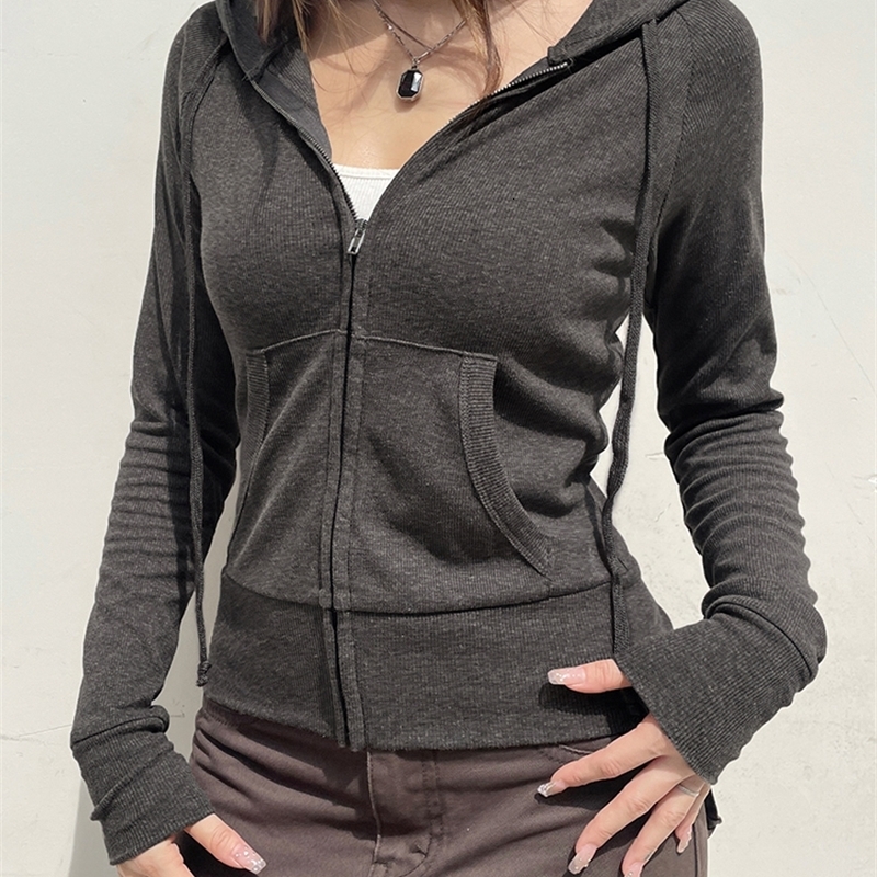 IAMSURE Casual Streetwear Basic Hooded Pockets Sweatshirt Tracksuit Solid Long Sleeve Hoodie Autumn Spring Fashion 250730