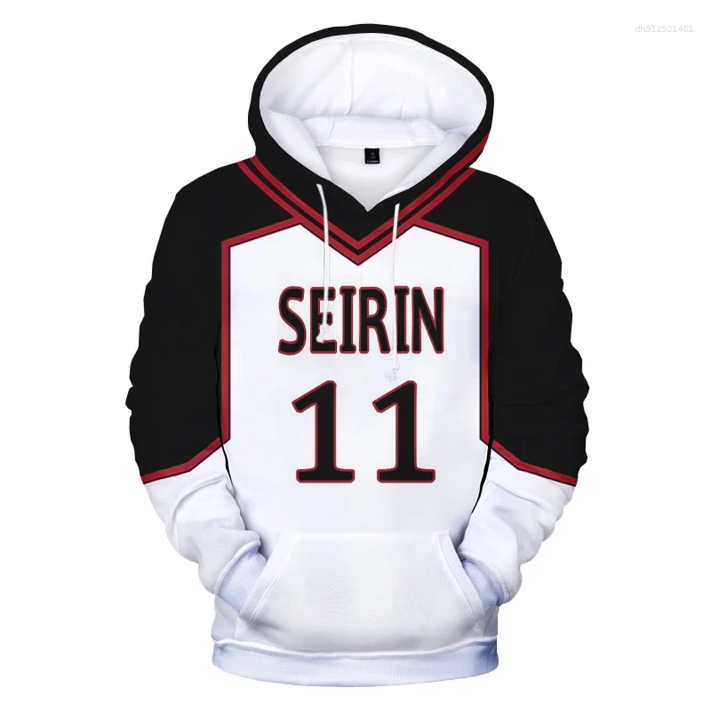 Men's Hoodies Spring And Autumn Men Clothing Kuroko's Basket Ball 3D Kuroko Basuke SEIRIN School Uniform Costume Anime Hoodie