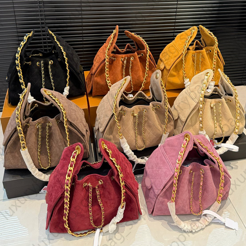 25bag Hobo Bucket Drawstring Bag Handbag Crossbody Purse Designer Bag Sheepskin Genuine Leather Internal Pocket woven bag Chain Shoulder Bag Hardwar