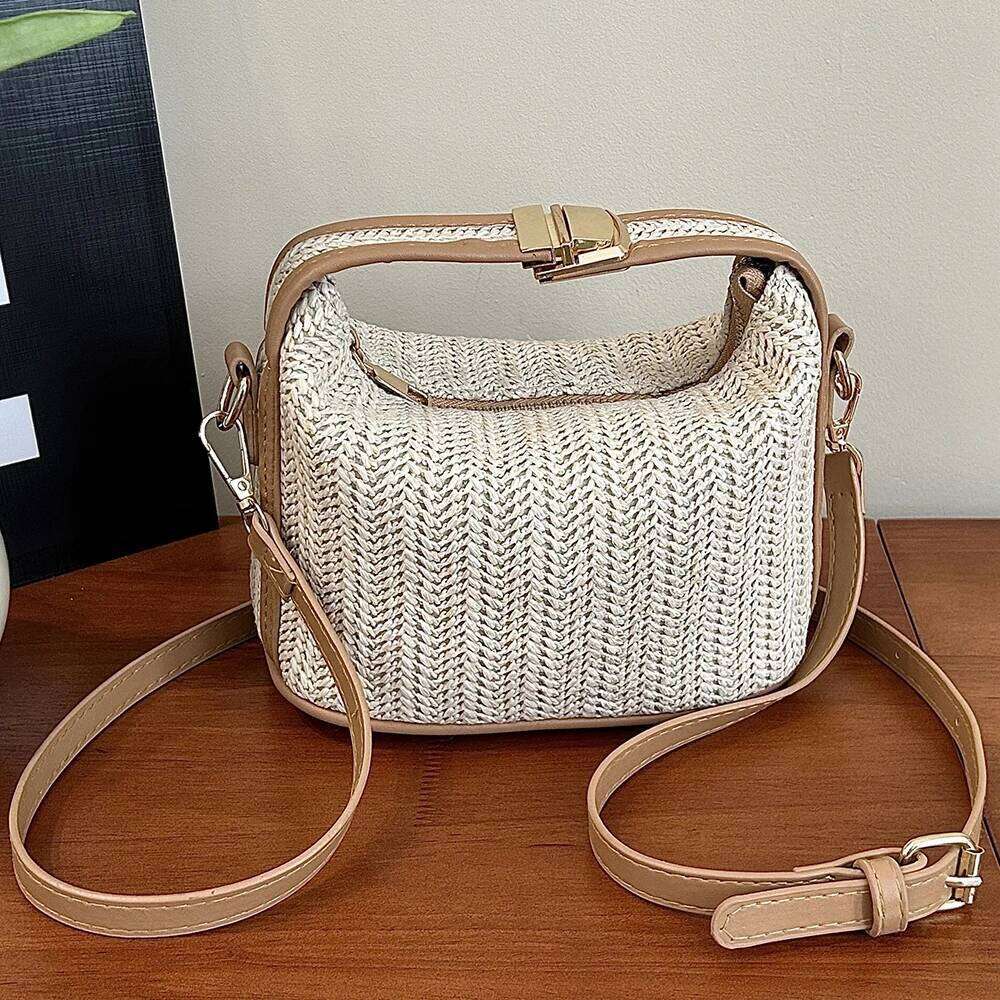 Cross Body Ladies Summer Straw Crossbody Bags Women's New Style Fashion Commuter Shoulder Bag Female Beach Woven Handbags For Lady
