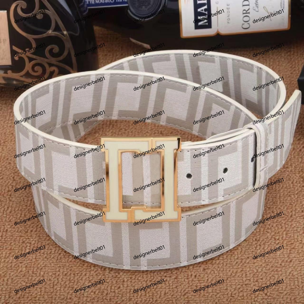Men's belt designer belt luxury belt men's and women's retro leather belt luxury business belt fashionable classic women's belt