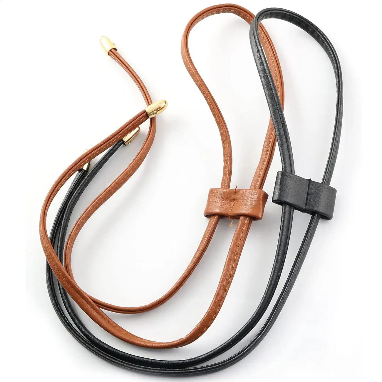 1PCS PU Le cuir à crampons tire-traction de file de godet détachable Sac à glissière Slive Keeper Sac à dos Accessoires 250815