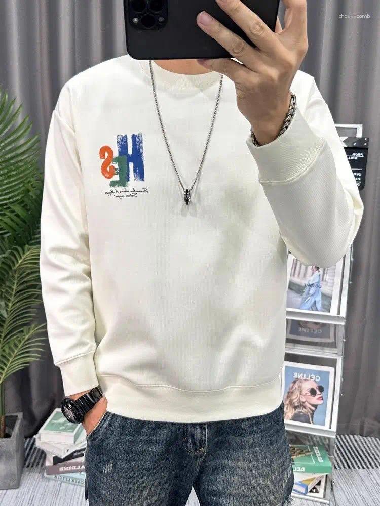 Men's Hoodies High-Quality Trendy Round-Neck Sweatshirt Men Stylish Versatile Jacket