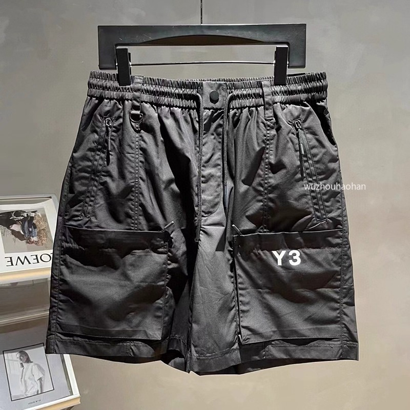 Multi-pocket Zipper Shorts for Men Y3 Summer Straight Quick-drying Functional Sweatpants Y1289