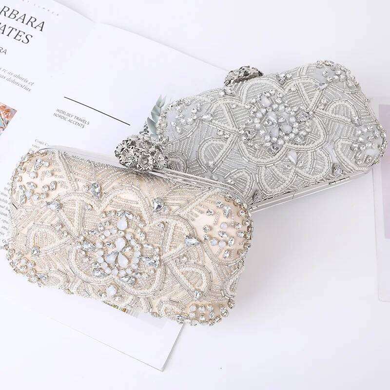 Designer Bags New Women's Handheld With European And American Style Dia Embedding Party Evening Dress Bridesmaid Storage Bag Luxury Bag