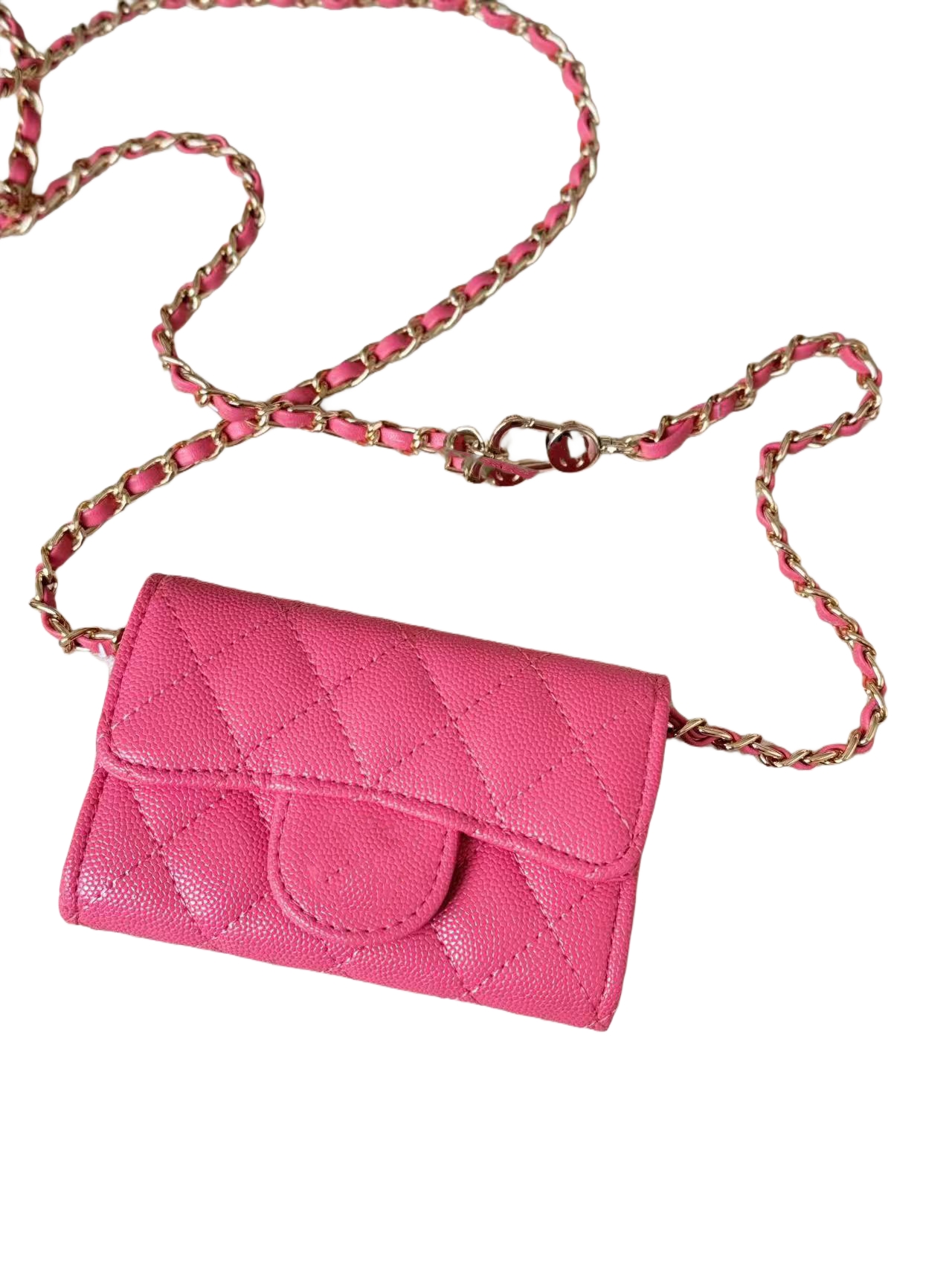 Purse de mode de luxe Purse clés portefeuille Gold Chaîne de caviar portefeuilles Cartes de crédit Cartes fourre-tout sac à main avec sac à pouss