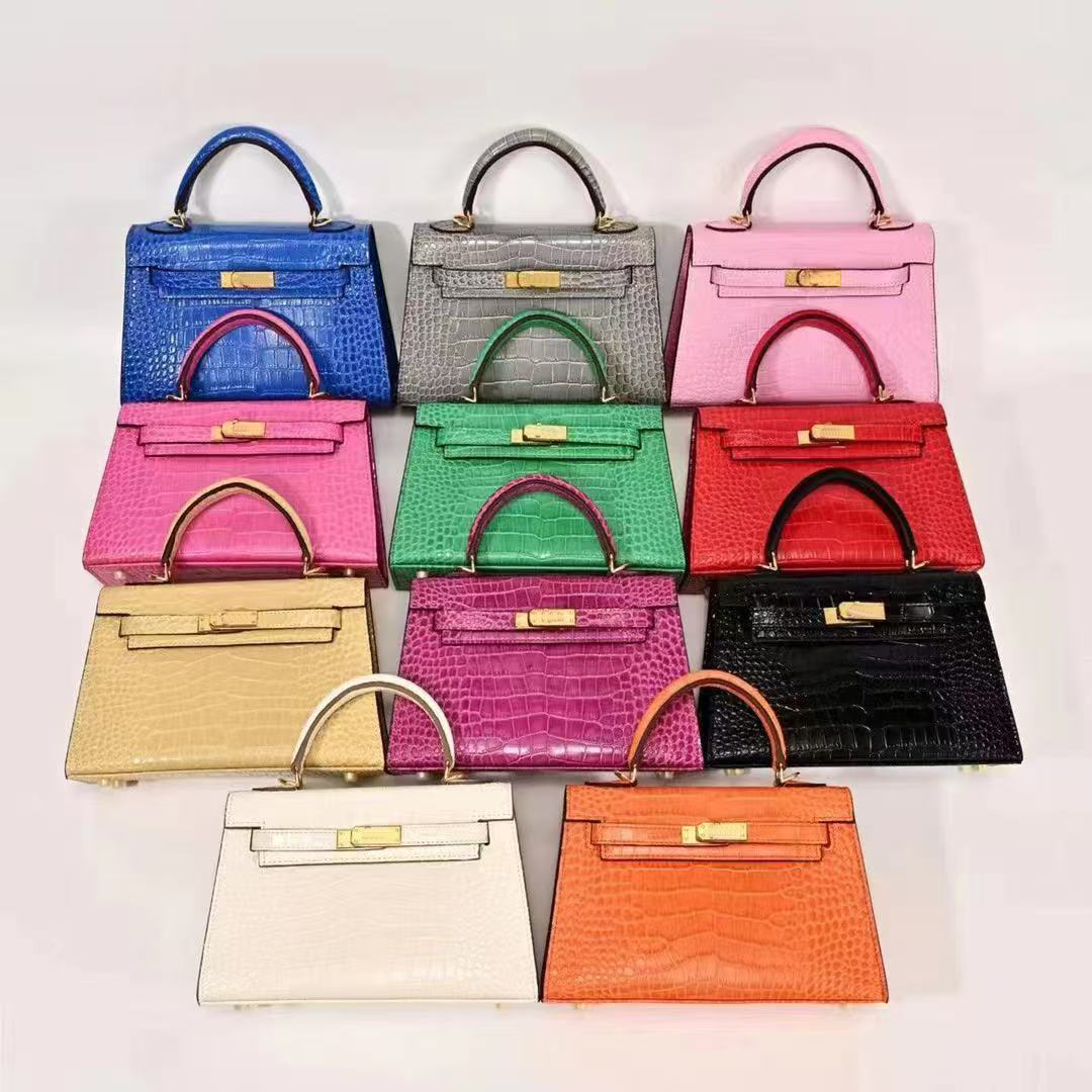 Top handle Himalayan Crocodile leather tote bag 10a Designer bags Womens Platinum handbags Shoulder Bag lady crossbody travel Evening Bags Fashion b