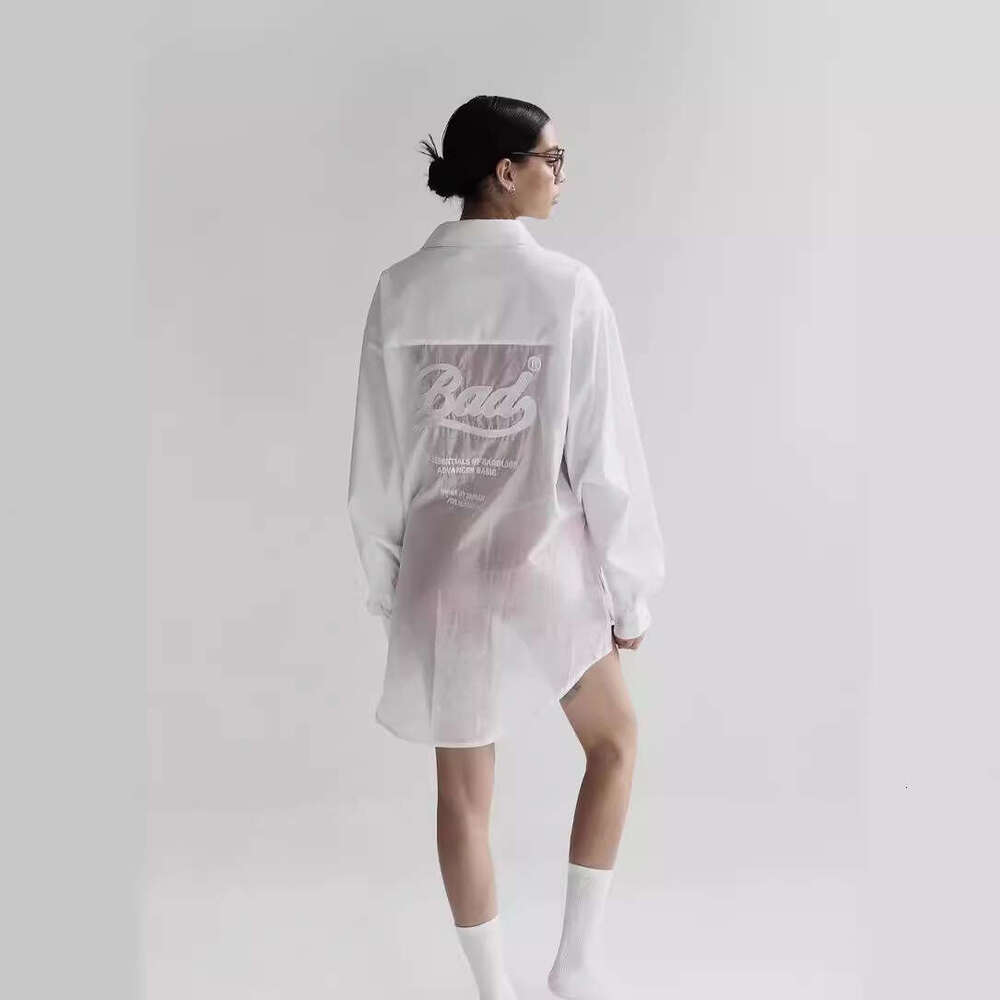 South Korea Sexy Pure Desire Style Slightly Transparent Shirt 24 Summer New Letter Embroidery Stitching Top B5