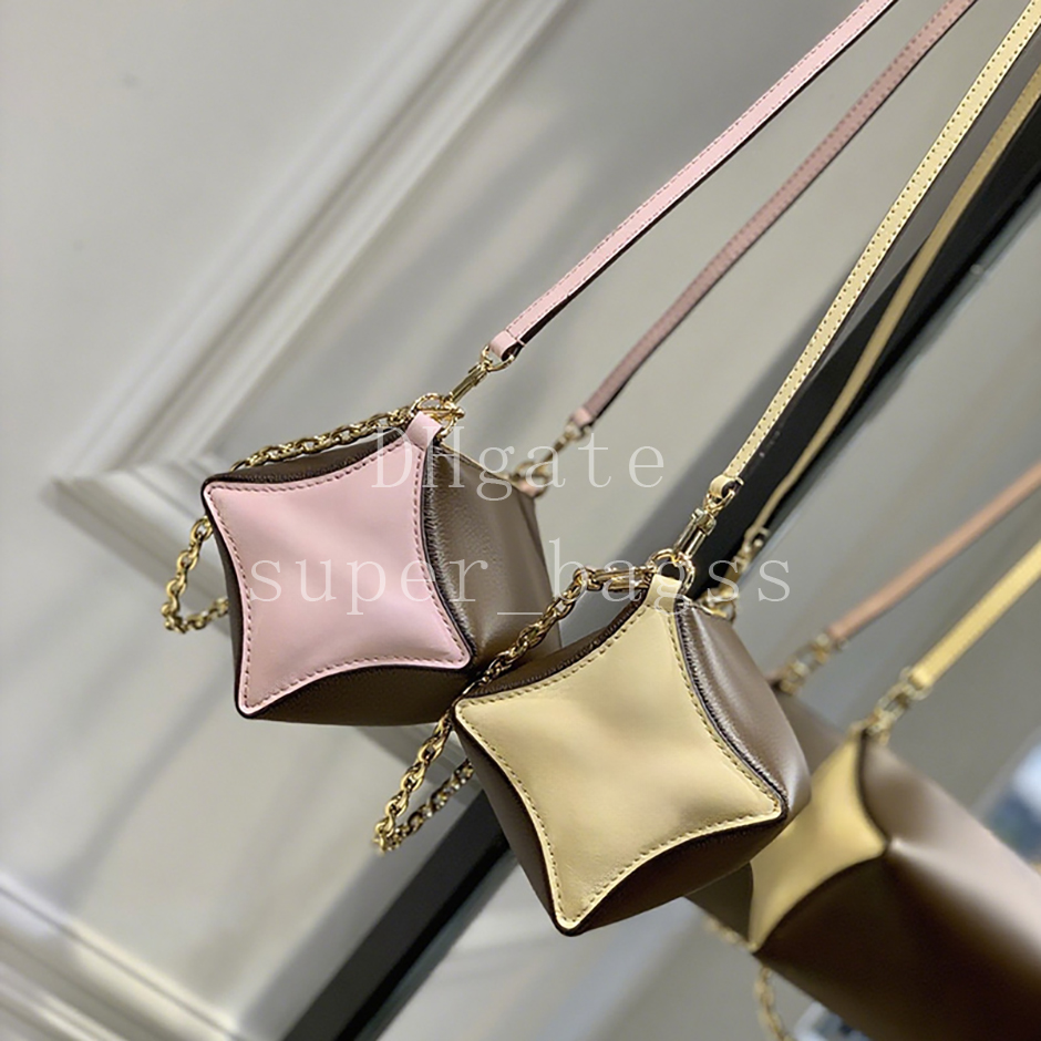 Luxury designer bag Montsouris Messenger MM handbag 22.5CM shoulder bag Mirror quality Chain Bag Damier Denim 3D cotton canvas leather Crossbody bag