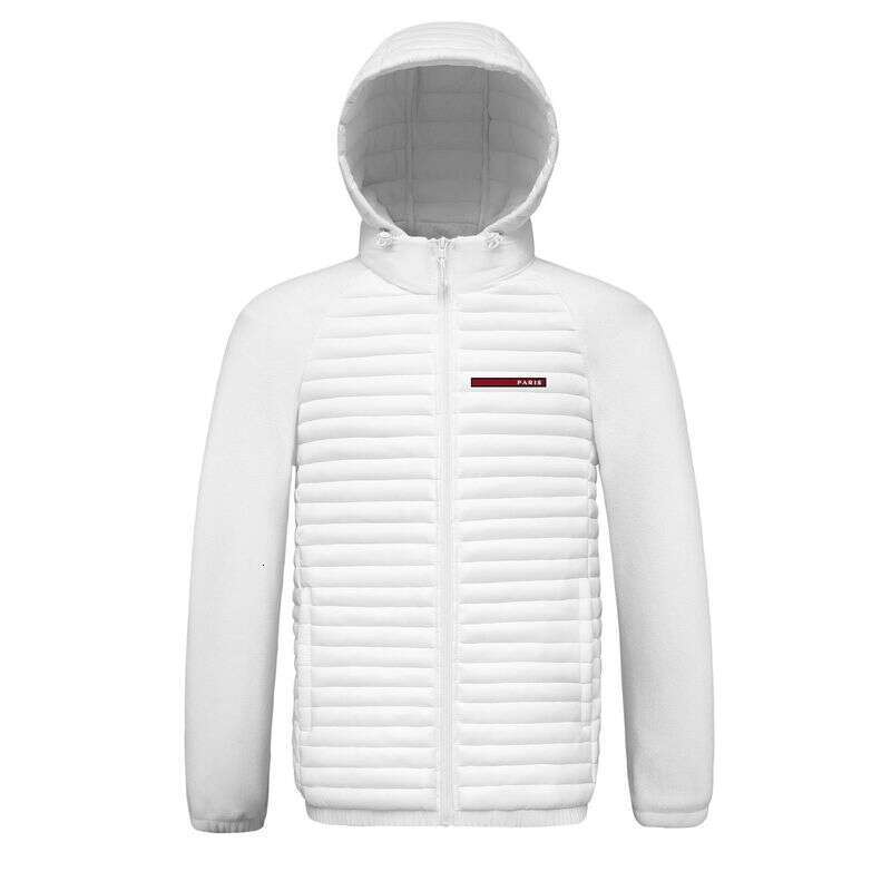 Clothing 25 New Winter Men's Long Strip Detachable Hooded Spliced Sleeves Popular Cotton Coat