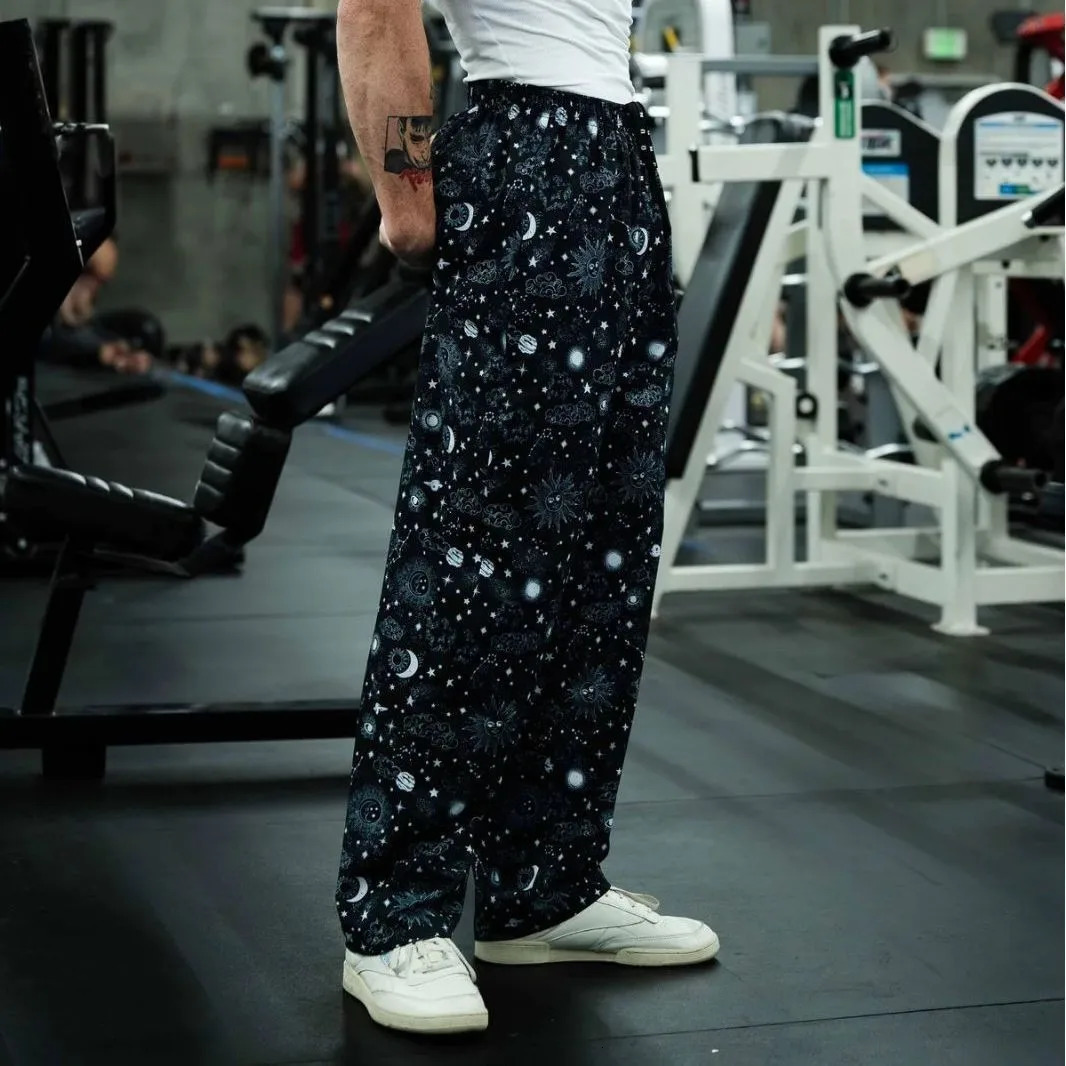 American Retro Thin Pants Mens Summer Breathable Quick Drying Loose Sports Fitness Casual Digital Printed 250815