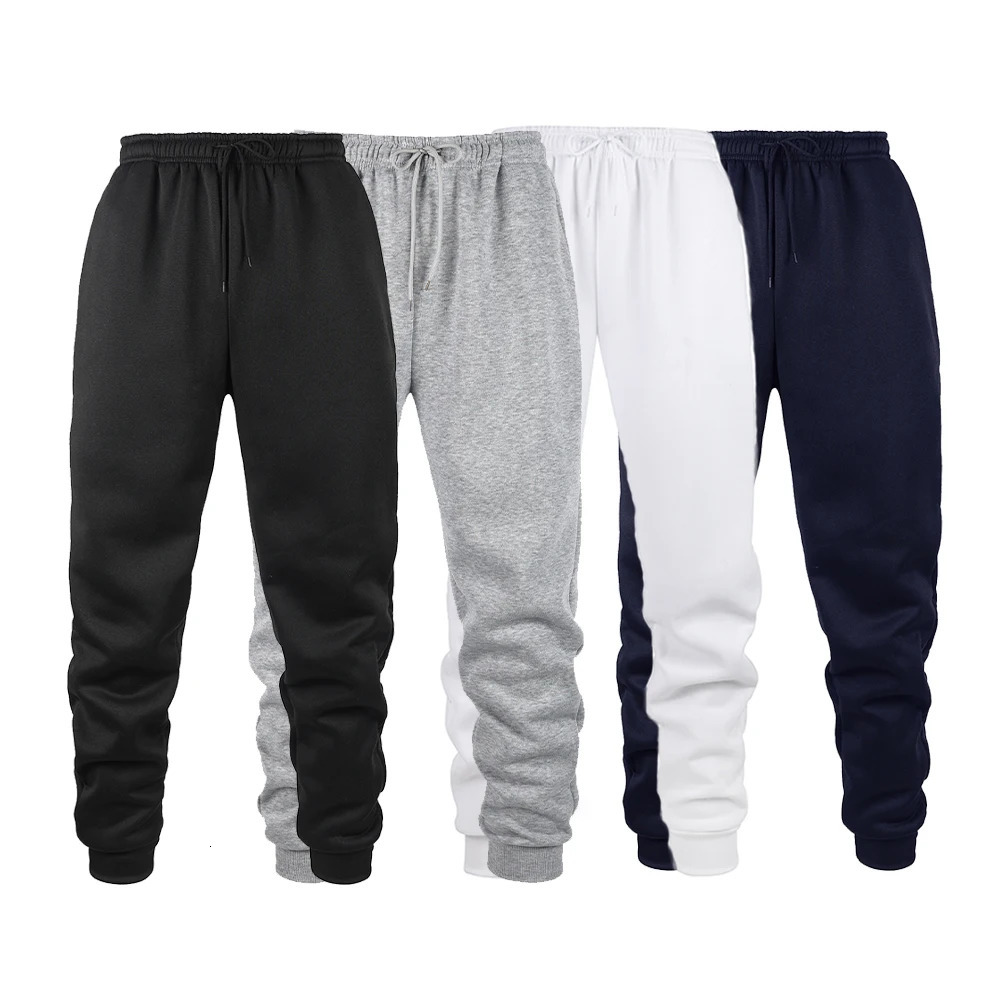 Mens Jogging Sports Pants Autumn Winter Sweatpants Men Sports Gym Trousers Fashion Solid Color Casual Workout Long Pants 250818