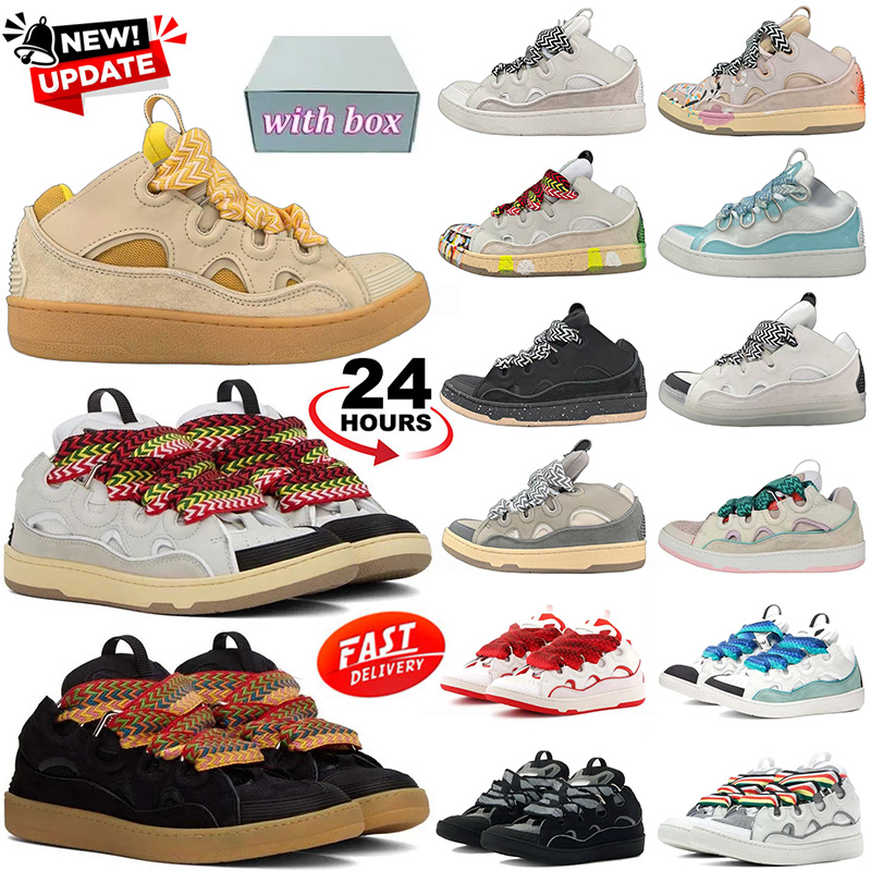 curb sneakers designer shoes for men women luxury embossed platform casual outdoor chaussure trainers With BOX