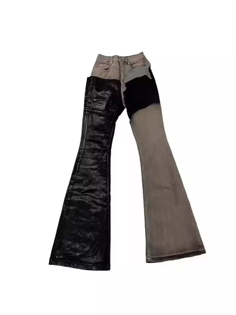 High quality c/H coating, r * o style, loose fit, leg length, waxed and slightly flared jeans, 2025