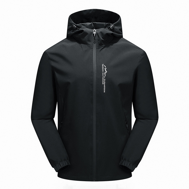 Veste de vent de vent pour homme à capuche décontractée Mateau de vent à capuche printemps / automne / hiver Sports légers Wi plus six: S-3XL