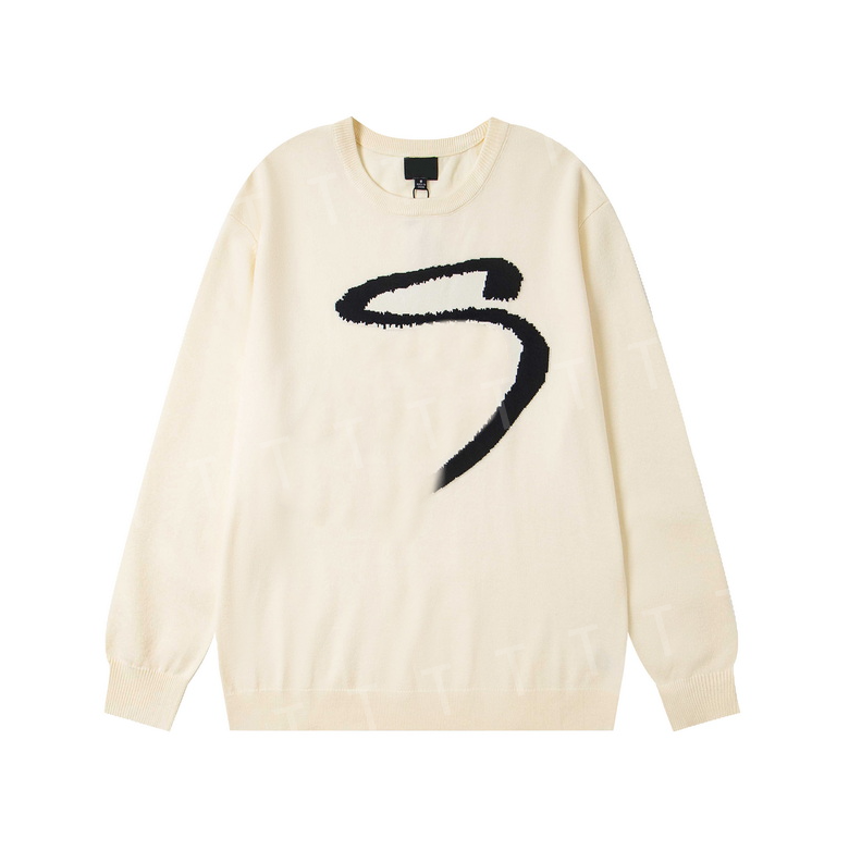 Designer Men Women Retro Letter Pattern Pullover Casual Streetwear Couple Style winter Loose Knit Sweater