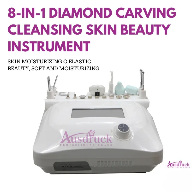 8in1 Dermabrasion Diamond Dermabrasion Machine de beauté Machine de nettoyage pour le visage Aménagement hydratant le levage exfoliant Retrait de