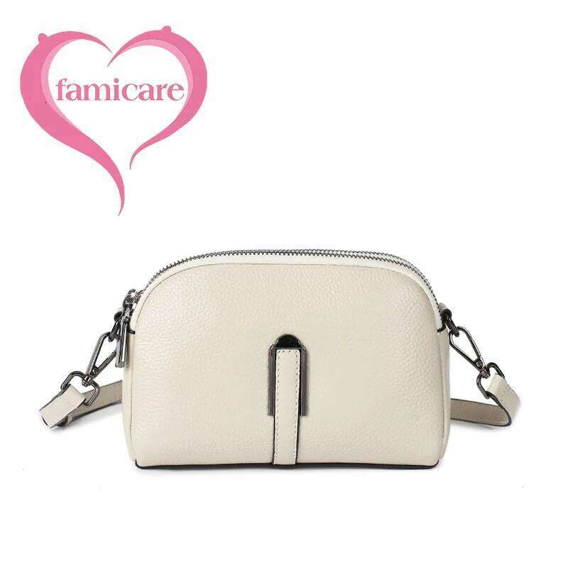 2022 New Lady Genuine Leather Mobile Phone Shoulder Bag Women's Messenger Pack Fashion Small Retro Crossbody For Girls