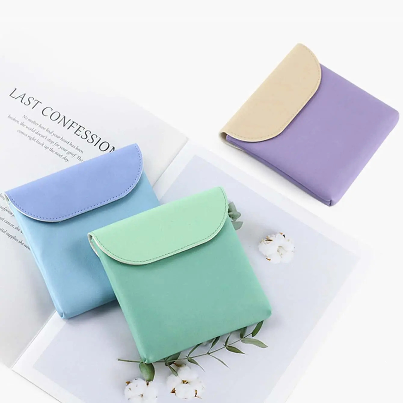 1PC-Girls Sanitary Napkin Pad Pouch PU Leather Tampon Storage Bag Portable Makeup Lipstick Key Earphone Data Cables Travel Organ 250818