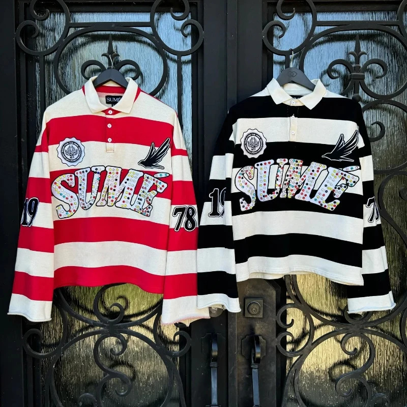 Hip Hop Embroidery Graphic T Shirts Street Diamond Harajuku Vintage T Shirts for Men Clothing Loose Oversized T Shirt Tops250819