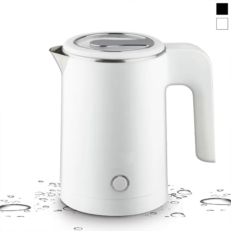 Small Electric Kettles Stainless Steel for Boiling Water 05L Travel Mini Boiler Heater Double Wall Portable Teapot y250818