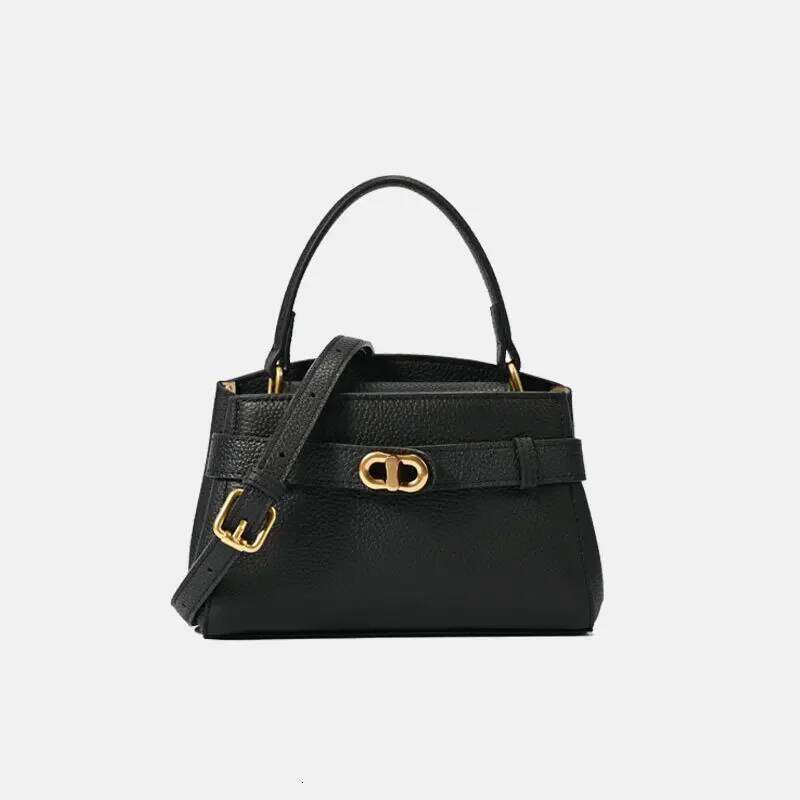 Genuine Leather Compact Women's Crossbody Bag Versatile Shoulder Handbag for Commuting Small Size Motorcycle Storage Accessories