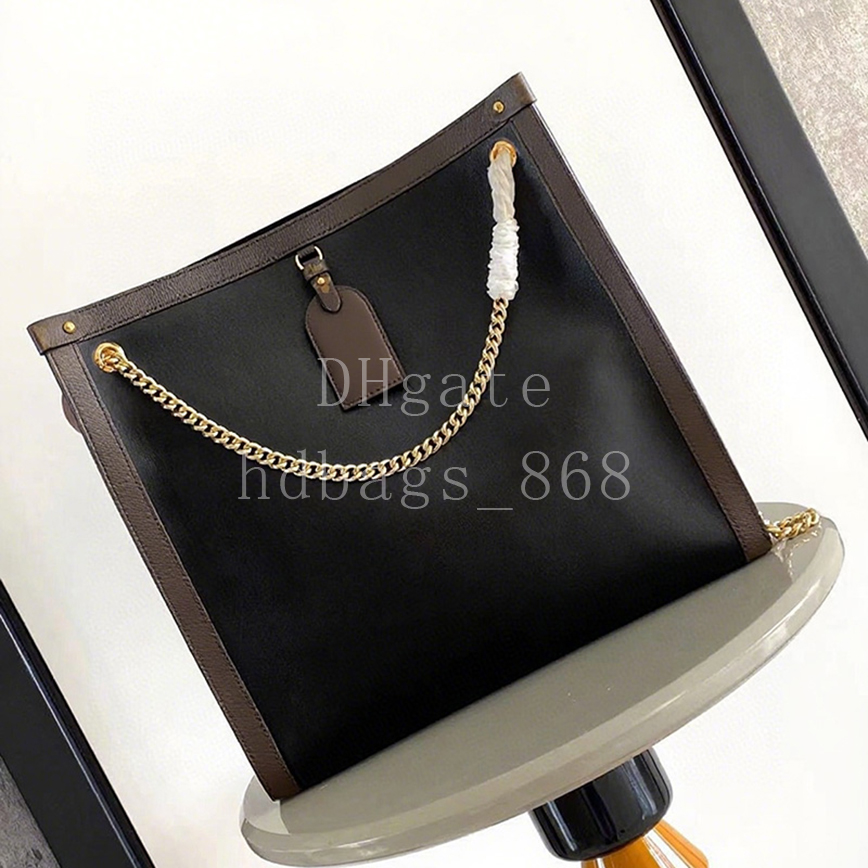 Mirror quality Designer Tote Handbag Chain bags Fashion Shopping bags Canvas Leather Crossbody bags 37cm with Box LN11B1