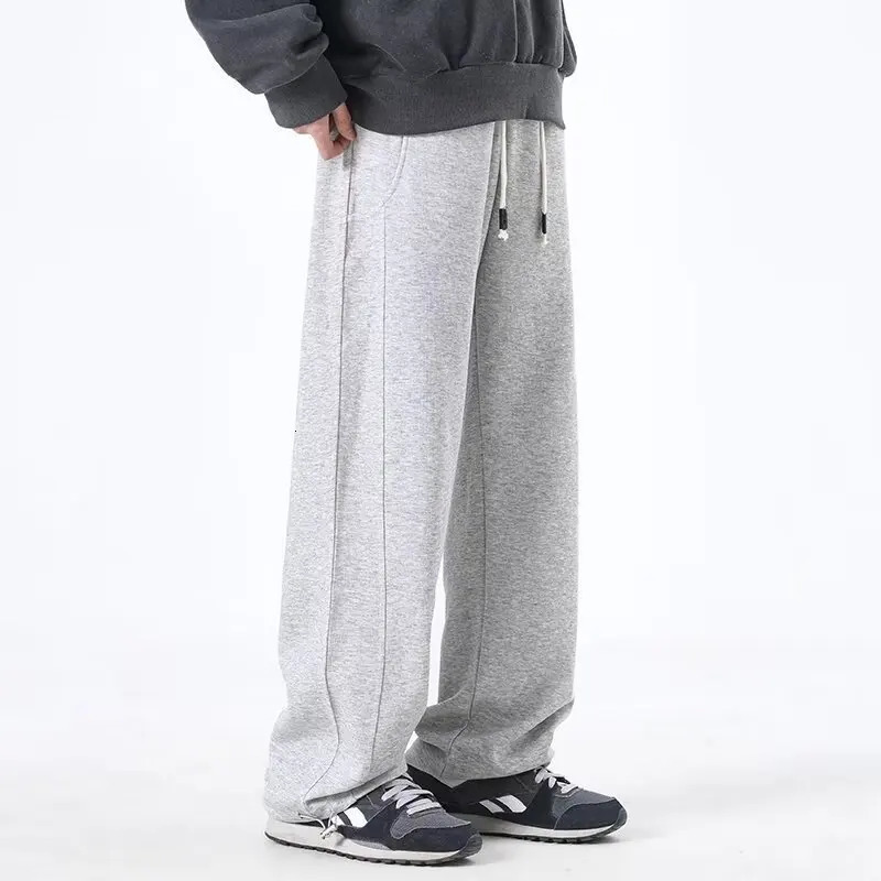 Pantalon de jambe droite pour hommes pantalons masculins en vrac pantalon décontracté pantalon de sport printemps et pantalon d'automne drapé 250
