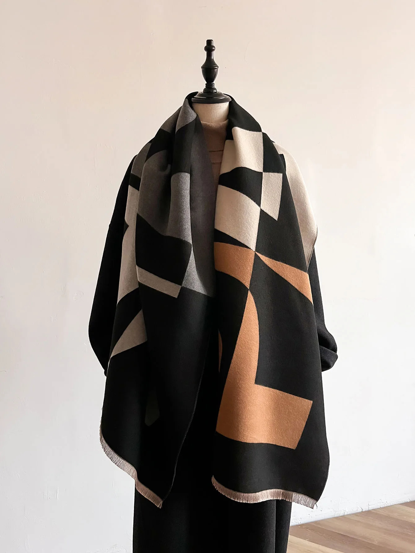 Winter Womens Scarf Double sided Cashmere Feel Scarf Warm Scarf Shawl 250814