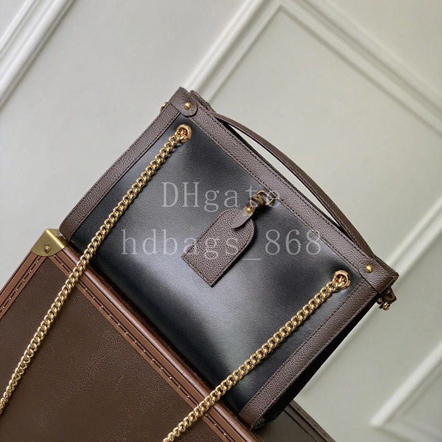 Mirror quality Designer Tote Handbag Chain bags Fashion Shopping bags Canvas Leather Crossbody bags 31cm with Box LN11A1