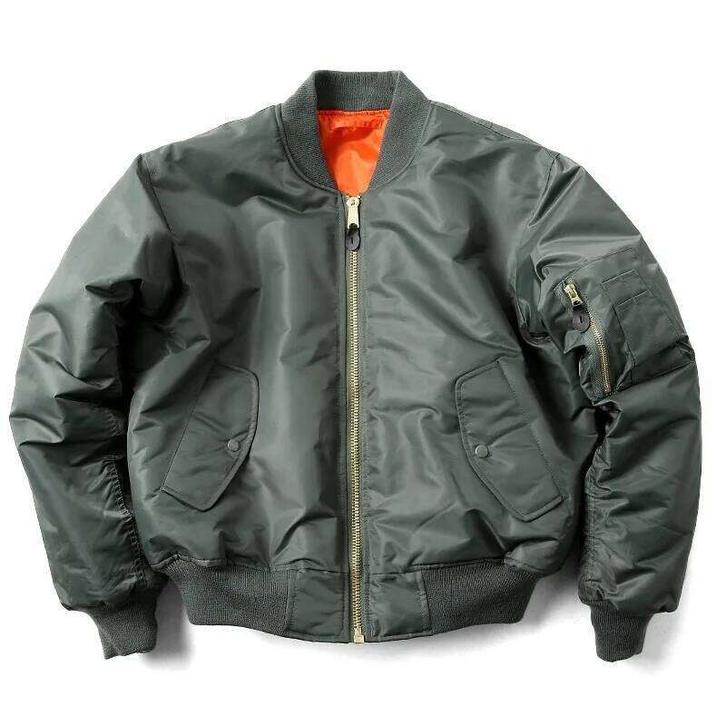 Winter Tooling Pilot Cotton Clothing Men's Bread Loose Outdoors Hiking Travel Short Section Air Force Ma1 Lovers Baseball Coat