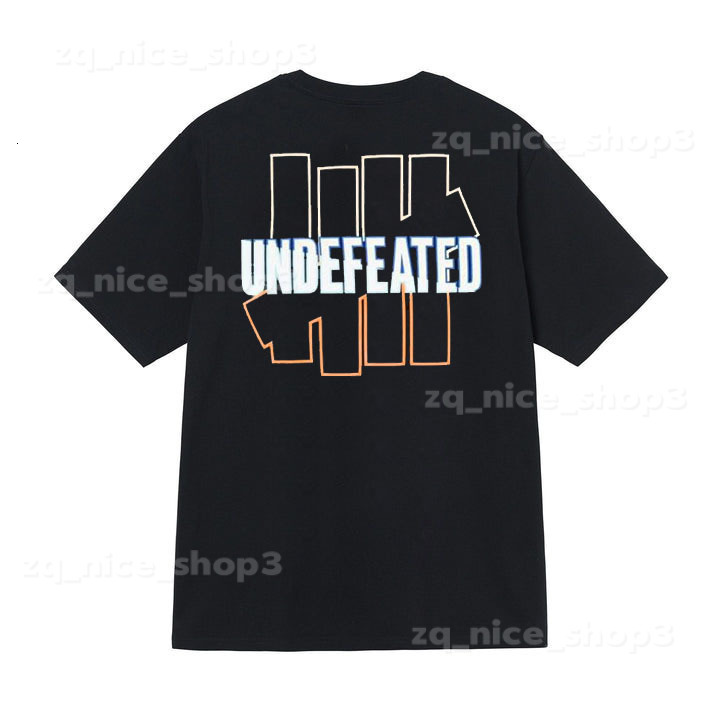 Mirror quality UNDEFEATED five bars Mens Tees Women T Shirts Designer 2025 sell well T-shirts Cottons Tops Man Casual Shirt S Tshirts Clothing Stree