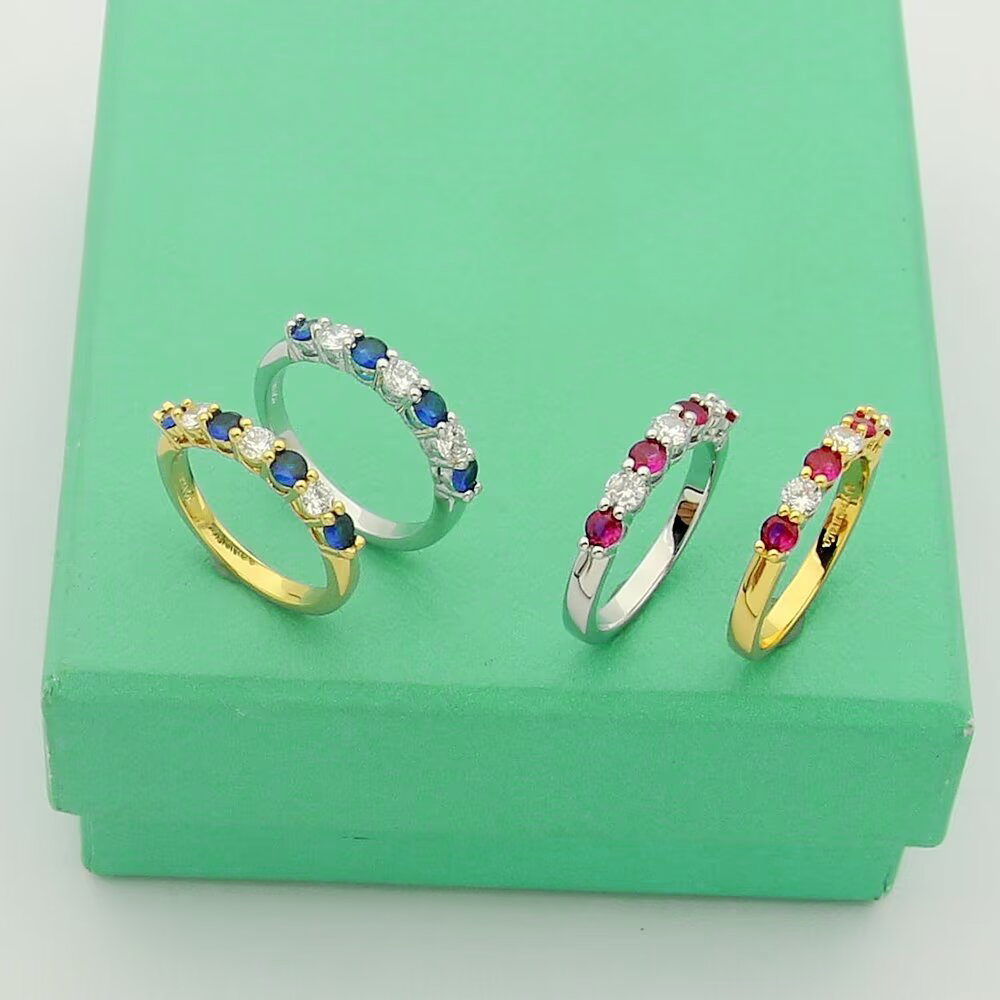 Designers ring fashion women jewelrys color stone luxury Diamond Silver rings Designer jewelry Simple personalized style Party Birthday Gifts good n