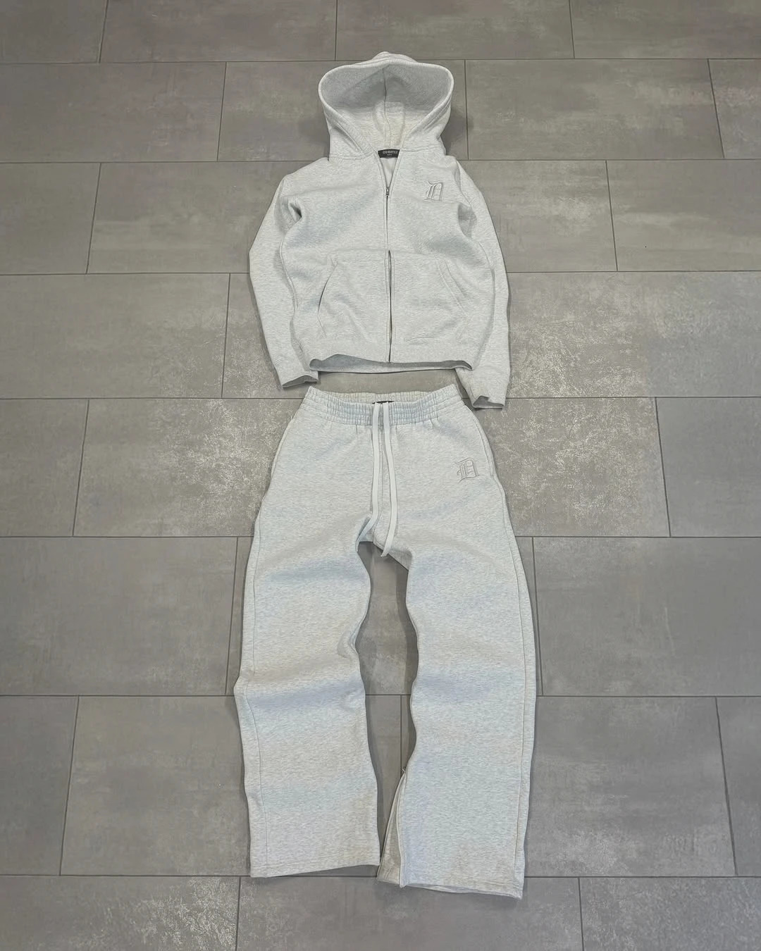 embroidered retro pattern zipper hoodie Y2K men clothing Harajuku women casual sweatpants couple suit tracksuit 250818