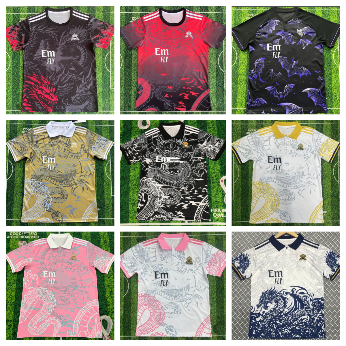 10A Maillot de Football Shirts Jersey Kits Designer Men's's Football Idol Tees Luxurys Tops Tshirts lâches lointaines et lettres de confort Teams