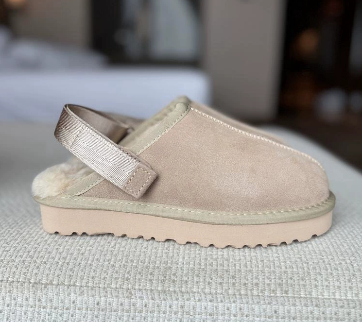 Designer Boots Golden coast II Clogs Slippers Fur Cowhide Clog for Womens Mens Sliders Shearling Soft Footbed Flat Leather Slides Goldencoast Slippe