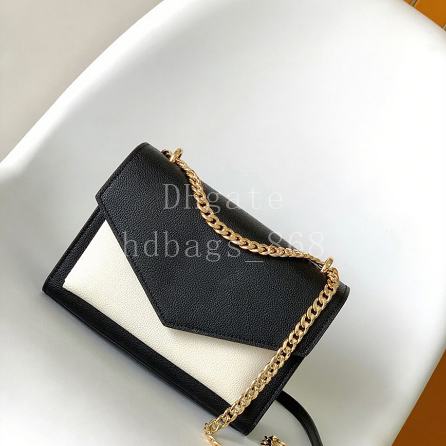 Mirror quality Chain bag designer bags Messenger bag Handbag Shoulder Bag Fashion Flap bags Calfskin Leather Crossbody Bag 22.5cm With Box LM08B1