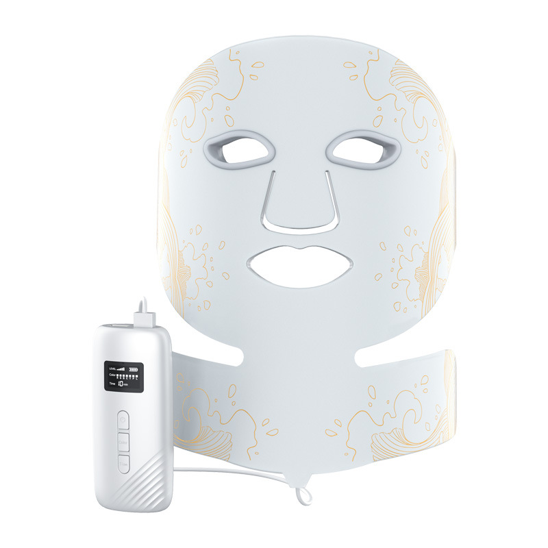 Silicon 7 Color LED Face Mask Skin Rejuvenation Red Light LED Photon Therapy Anti-aging Beauty Device