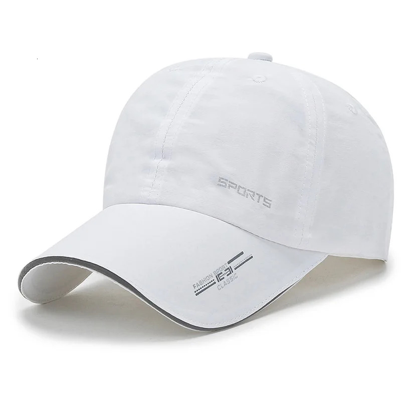 Quick Drying Solid Baseball Cap Sunscreen Breathable Adjustable Cycling Hiking Fishing Sports Trucker Hat For Women Men 250815