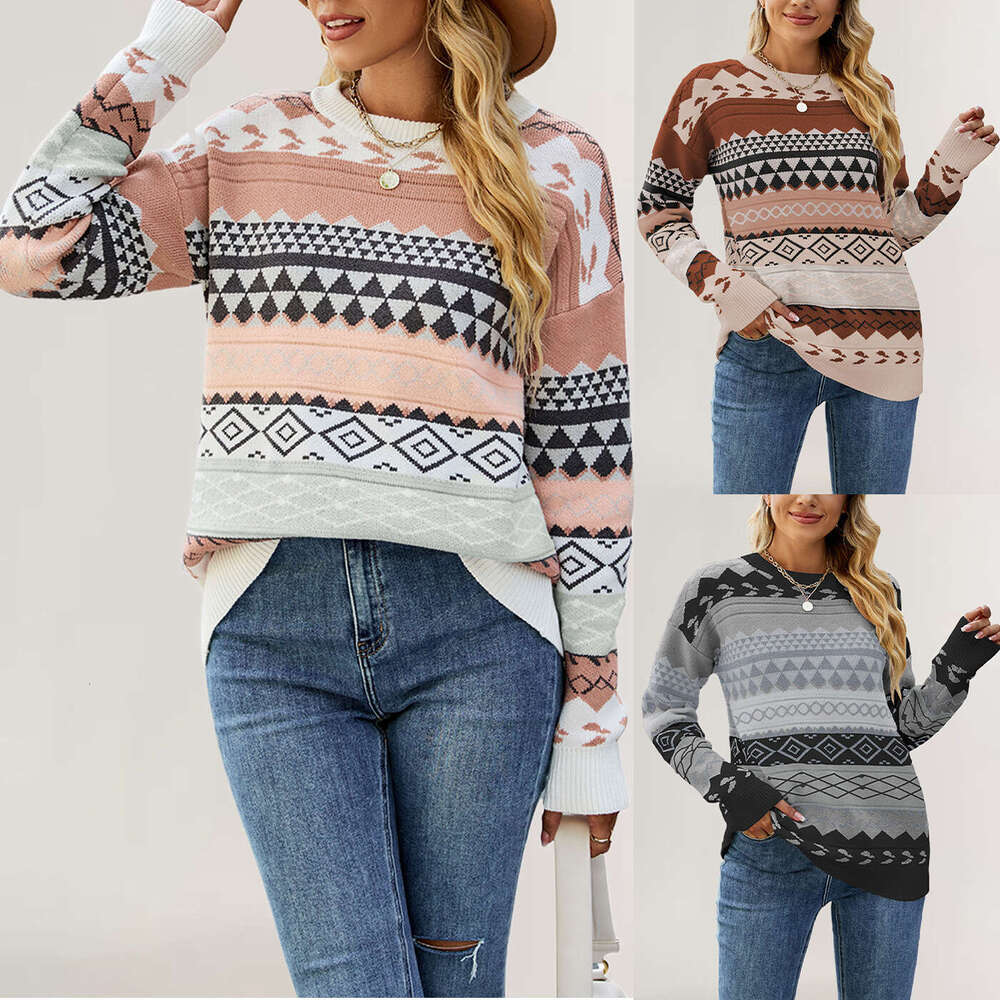 Women's New Sweater Knitted Pullover Loose Fit Winter B5