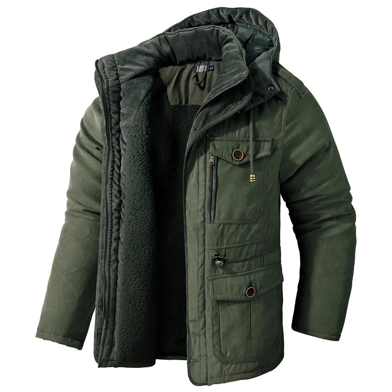 Vestes chaudes en molleton d'hiver Men de mode épaississez les couches tactiques tactiques thermiques masculines