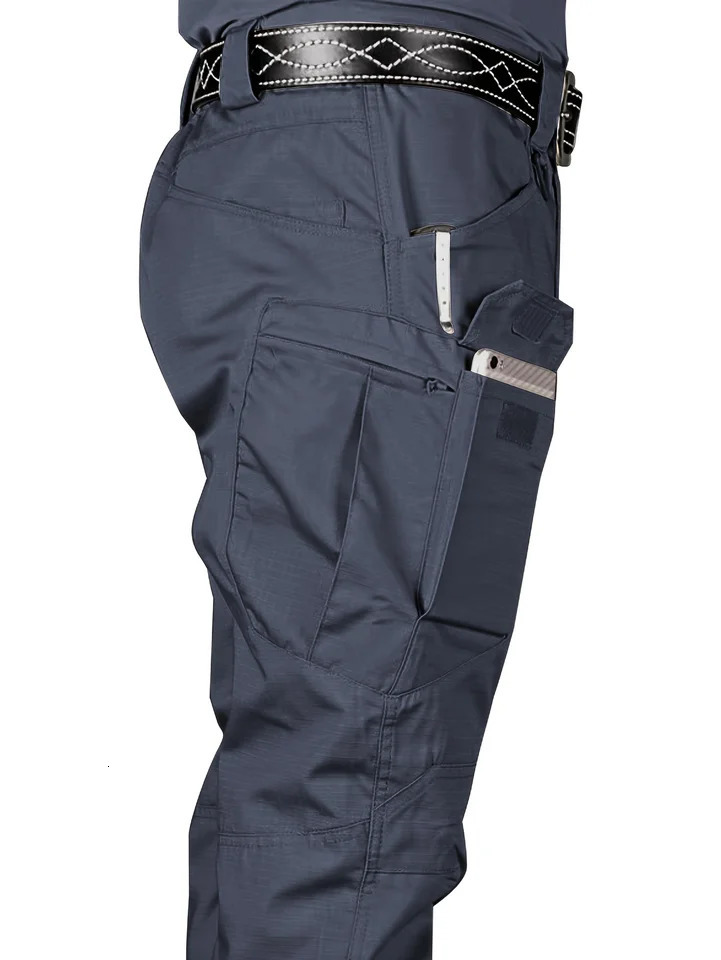 Pantalon tactique multi-fonctionnaire pour hommes Multi-portes Multi-poche extérieur randonnée pantalon de survêtement à eau-usure-usure-résistan
