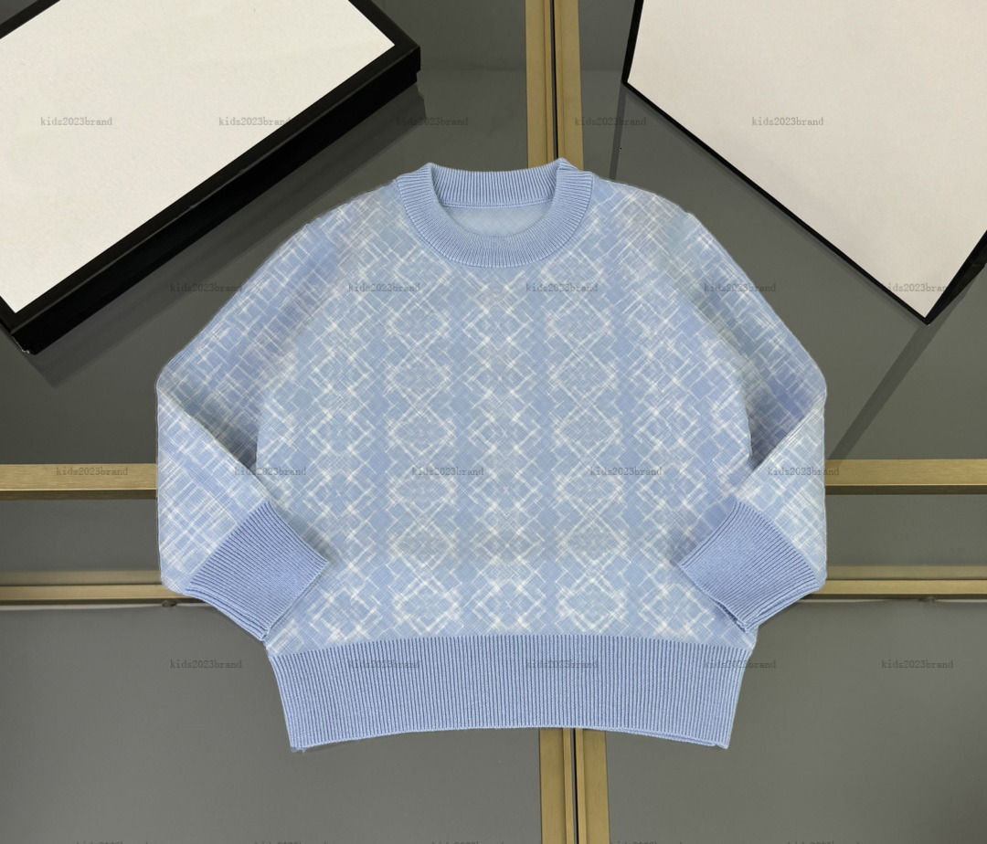 Nouveau pull en tricot en tricot automne enfant pulvérisant pour enfants vêtements de créateurs veste garçons à manches longues pour filles A829x