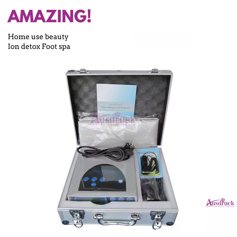 Professional Ionic Foot Spa Bath 3 Mode Ion Detox Foot Spa Machine with Far Infrared Waist Belt Arrays Relaxation System Home Salon Use