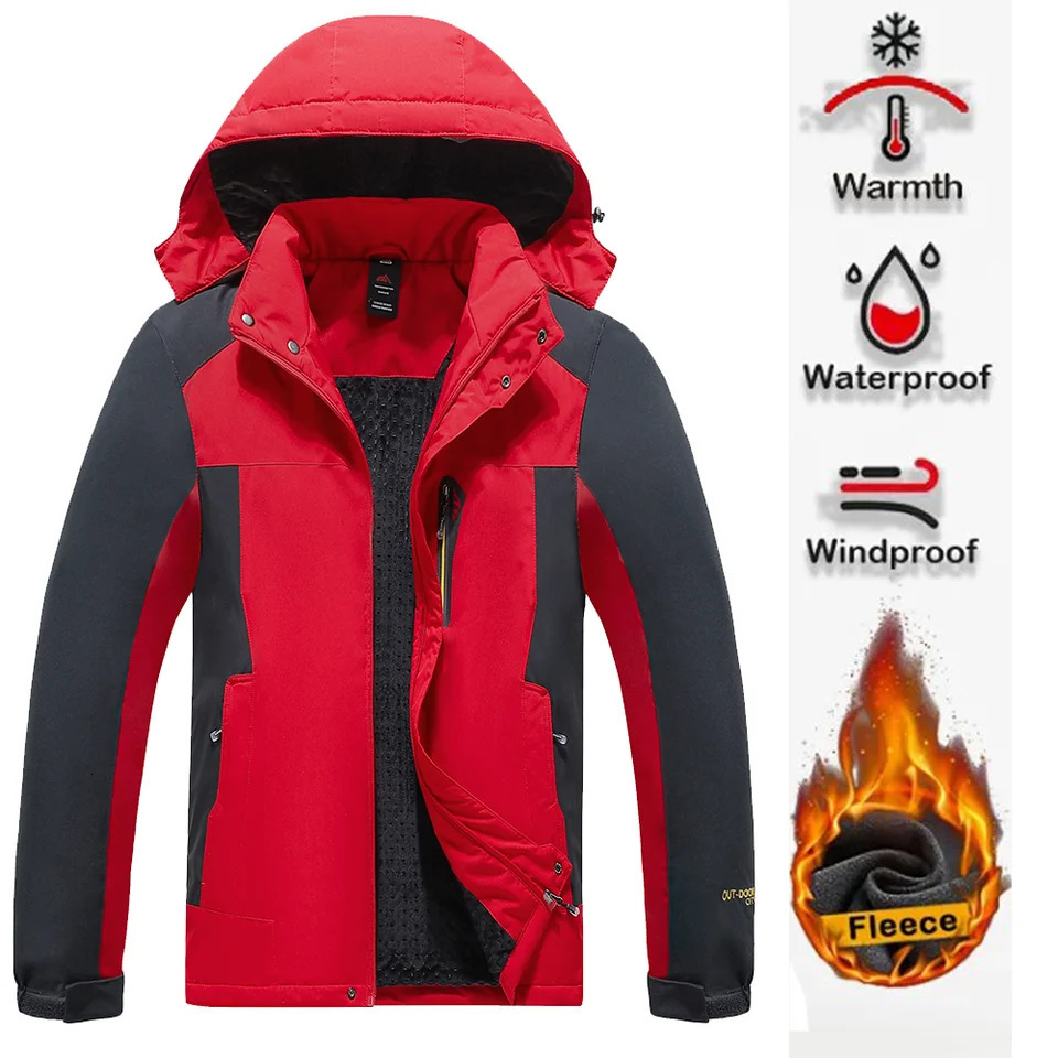 Mens Windproof Military Hooded Parka Windproof Fur Coats Male Winter Jackets Plus Thick Warm Jackets8827250813
