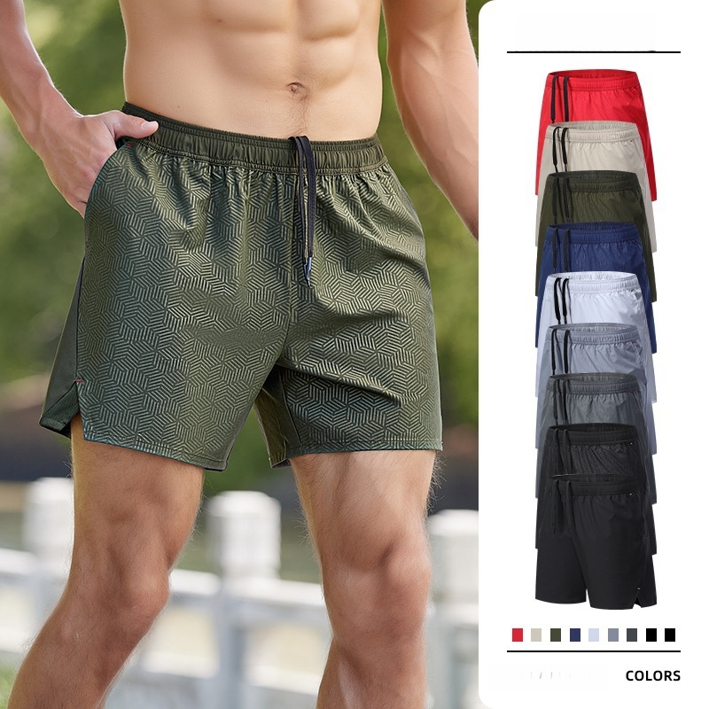 Outdoor Fitness Quick Dry Shorts Solid Color Casual Running Quarter shorts Men Yoga Sports Shorts