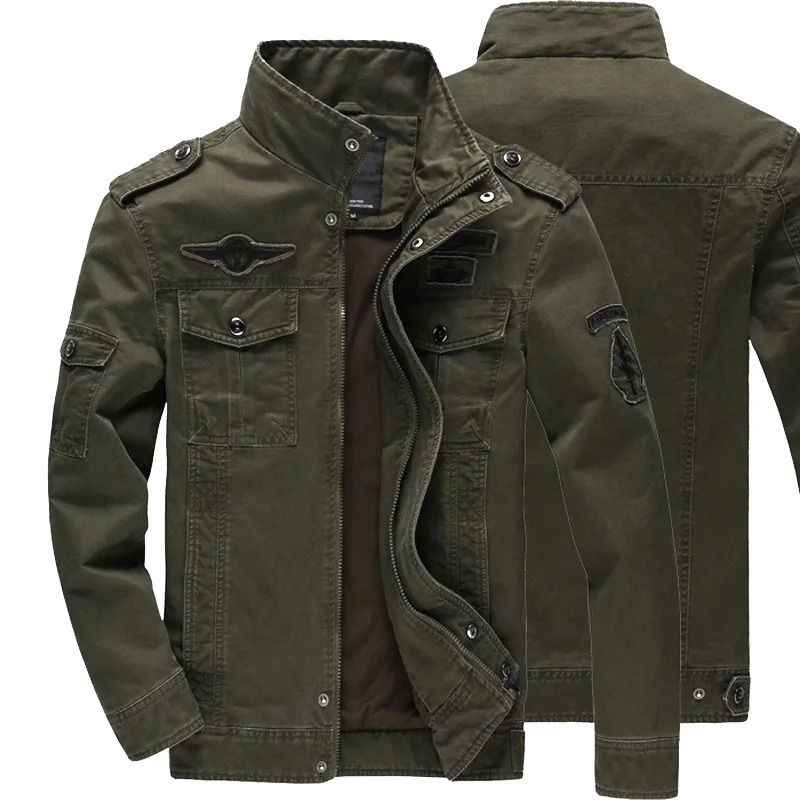2024 Cotton Jacket Mens Wild Hunting Windproof Multi-Pocket Work Jacket Autumn Casual Army Green Mountain Climbing Coat250813