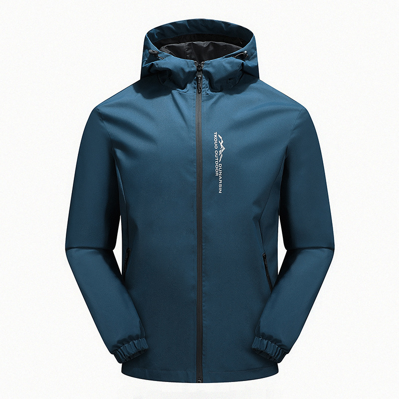 Veste pour hommes à capuche à capuche décontractée Cabinet de vent Spring / Automne / hiver Lightweight Sports Windbreaker Plus Sixe: S-3XL