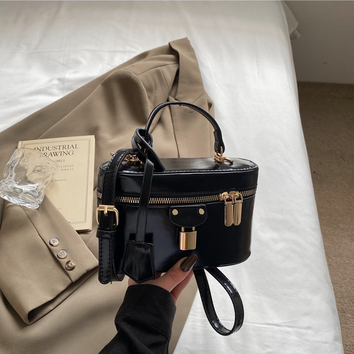 Fashionable And Exquisite Women's Box Bag Mini Handbag Free Shipping Designer's New Niche Single Shoulder Crossbody Bag Zipper Makeup Bag