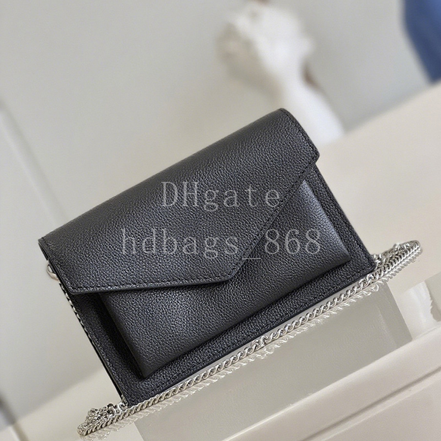 Mirror quality Chain bag designer bags Messenger bag Handbag Shoulder Bag Fashion Flap bags Calfskin Leather Crossbody Bag 19cm With Box LM08A1